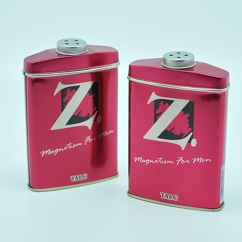 Irregular shape metal custom tin container for storage powder (2)